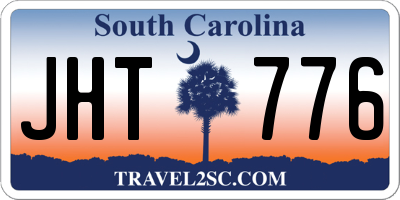 SC license plate JHT776