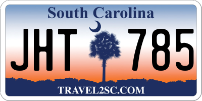 SC license plate JHT785