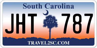 SC license plate JHT787