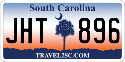 SC license plate JHT896