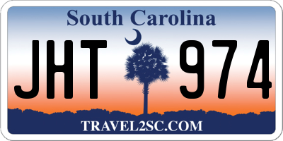 SC license plate JHT974