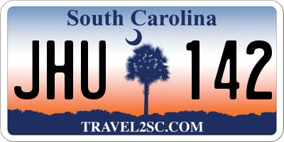 SC license plate JHU142