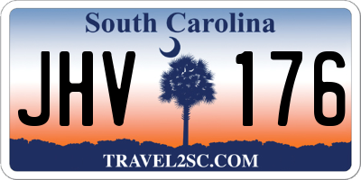 SC license plate JHV176