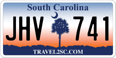 SC license plate JHV741