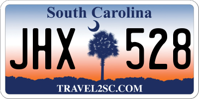 SC license plate JHX528