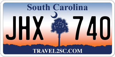 SC license plate JHX740