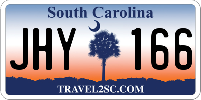 SC license plate JHY166