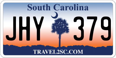 SC license plate JHY379