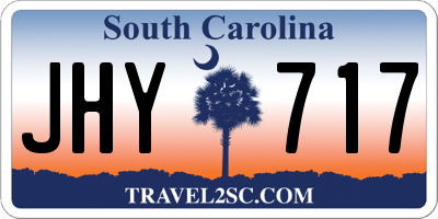 SC license plate JHY717