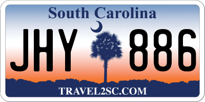 SC license plate JHY886