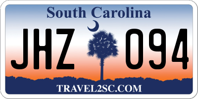 SC license plate JHZ094