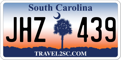 SC license plate JHZ439