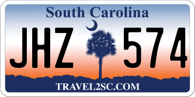 SC license plate JHZ574