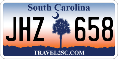 SC license plate JHZ658