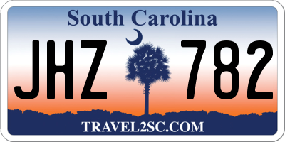 SC license plate JHZ782