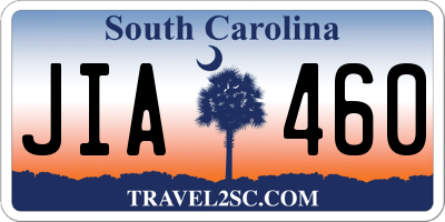SC license plate JIA460
