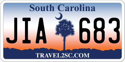 SC license plate JIA683