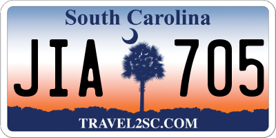 SC license plate JIA705