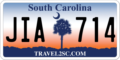 SC license plate JIA714
