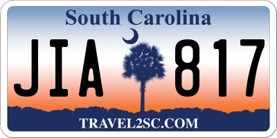 SC license plate JIA817