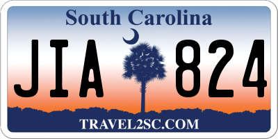 SC license plate JIA824
