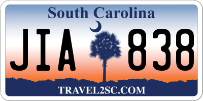 SC license plate JIA838