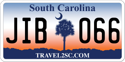 SC license plate JIB066