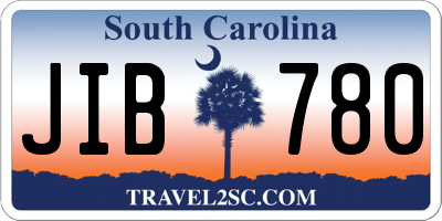 SC license plate JIB780