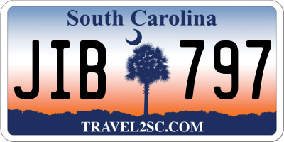 SC license plate JIB797