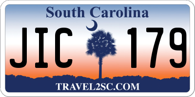 SC license plate JIC179