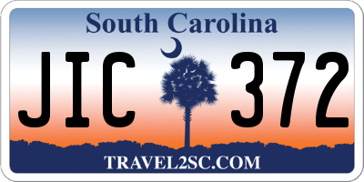 SC license plate JIC372