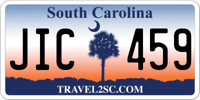 SC license plate JIC459