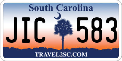 SC license plate JIC583