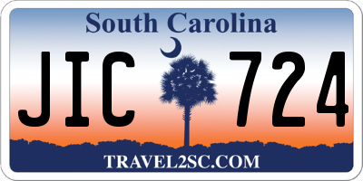 SC license plate JIC724