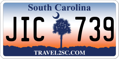 SC license plate JIC739