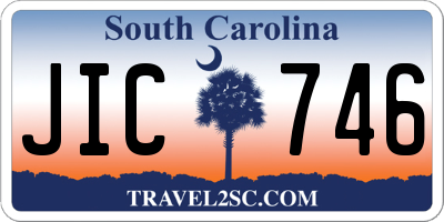 SC license plate JIC746