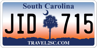 SC license plate JID715