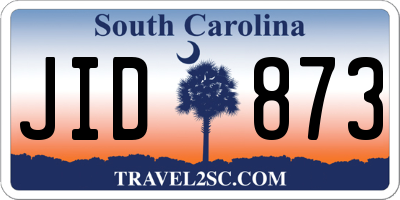 SC license plate JID873