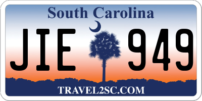 SC license plate JIE949