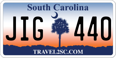 SC license plate JIG440