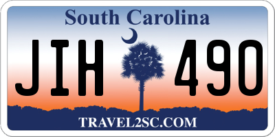 SC license plate JIH490