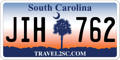 SC license plate JIH762