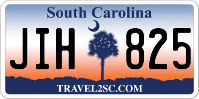 SC license plate JIH825