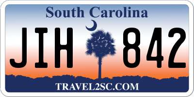 SC license plate JIH842