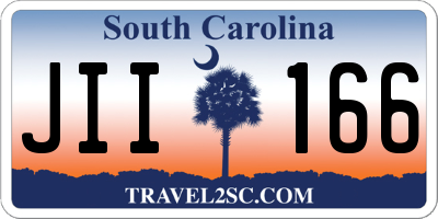 SC license plate JII166
