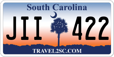 SC license plate JII422