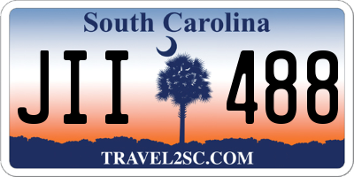 SC license plate JII488