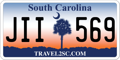 SC license plate JII569