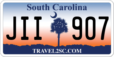 SC license plate JII907