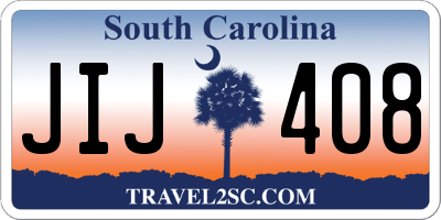 SC license plate JIJ408